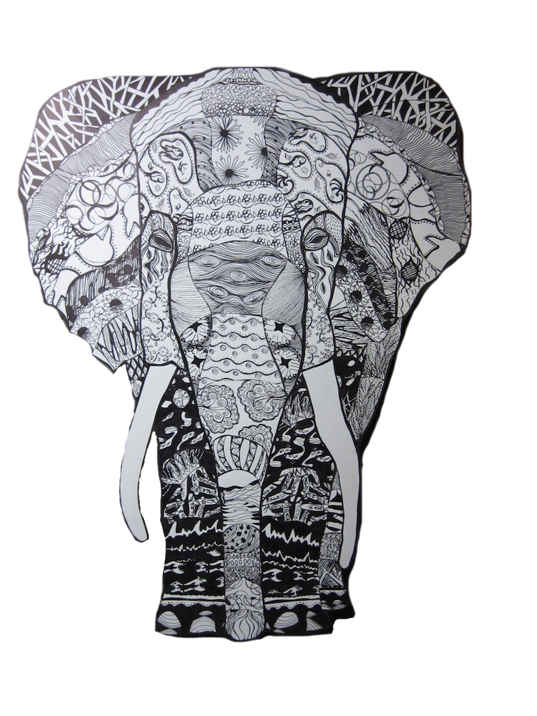 Elephant-cutout – Andrea Skyberg
